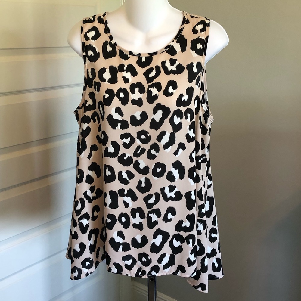 New Adrienne Leopard Print Tops